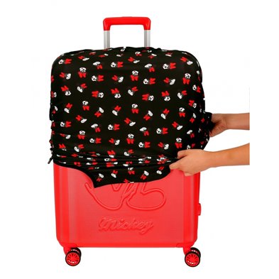 Funda para maleta mediana Minnie negra