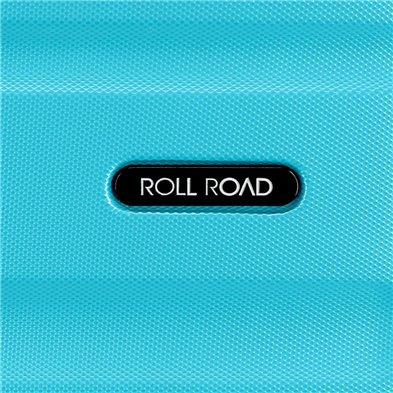 Maleta Grande Rígida 75cm Roll Road Flex Azul Claro