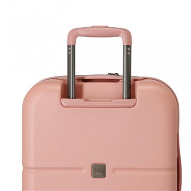 Maleta mediana Pepe Jeans Laila rosa claro rígida 70cm