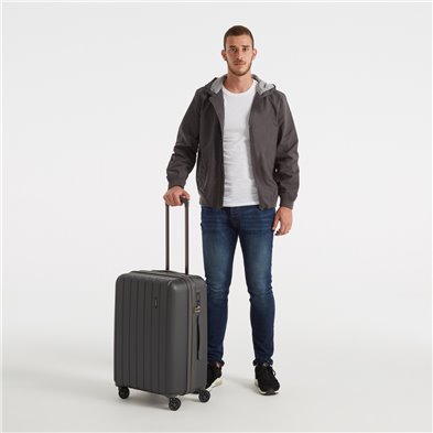 Maleta Movom Wood rígida 70cm Antracita