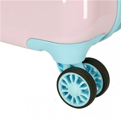 Maleta de cabina Hello Kitty wink rígida 55cm Rosa claro