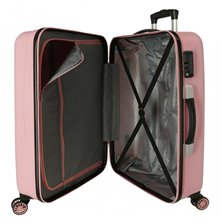 Maleta mediana Roll Road One World rígida 68cm nude