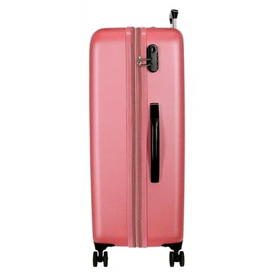 Maleta Mediana Roll Road Camboya Rígida 68cm Rosa