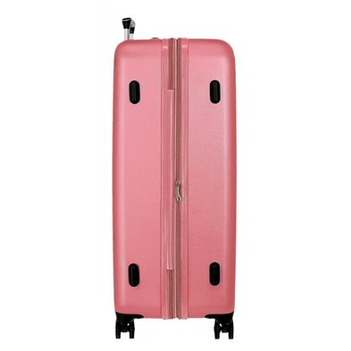 Maleta Mediana Roll Road Camboya Rígida 68cm Rosa