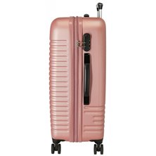 Maleta Mediana Roll Road India rígida 70cm Nude