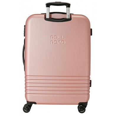 Maleta Mediana Roll Road India rígida 70cm Nude