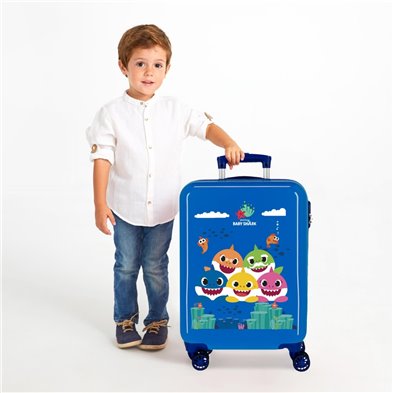 Maleta de Cabina Baby Shark Rígida 55cm Happy Family