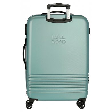 Maleta Mediana Roll Road India rígida 70cm Turquesa