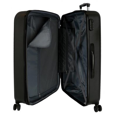 Maleta Mediana Roll Road Camboya Rígida 68cm Negro