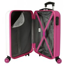 Maleta de cabina Girl Gang Hello Kitty rígida 55cm Blanco y Rosa