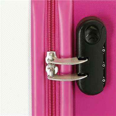 Maleta de cabina Girl Gang Hello Kitty rígida 55cm Blanco y Rosa