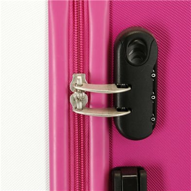 Maleta mediana Roll Road Little Me Princess rígida 68cm Fucsia