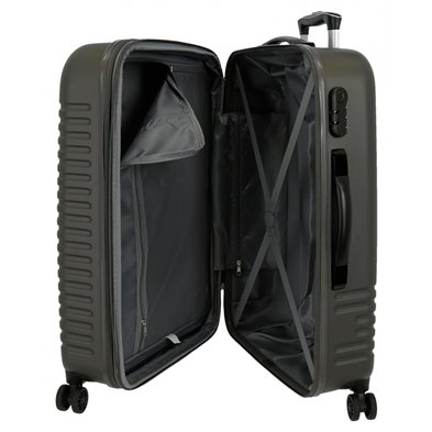 Maleta Mediana Roll Road India rígida 70cm Antracita