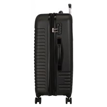 Maleta Mediana Roll Road India rígida 70cm Negro