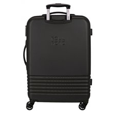 Maleta Mediana Roll Road India rígida 70cm Negro