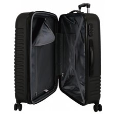 Maleta Mediana Roll Road India rígida 70cm Negro