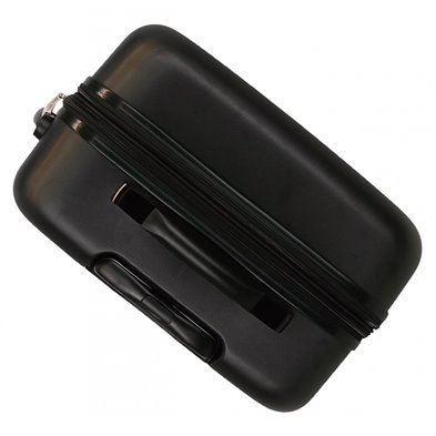 Maleta Mediana Roll Road India rígida 70cm Negro