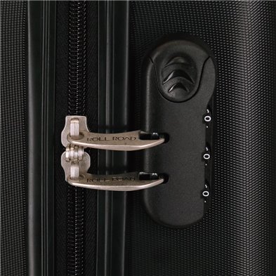 Maleta Mediana Roll Road India rígida 70cm Negro