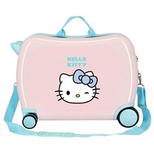 Maleta infantil Hello Kitty Wink 2 ruedas multidireccionales rosa claro