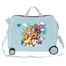 Maleta infantil 2 ruedas multidireccionales Paw Patrol So Fun Azul Claro