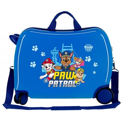 Maleta infantil 2 ruedas multidireccionales Paw Patrol Always Heroic Azul