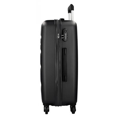 Maleta Mediana Rígida 65cm Roll Road Flex Negro