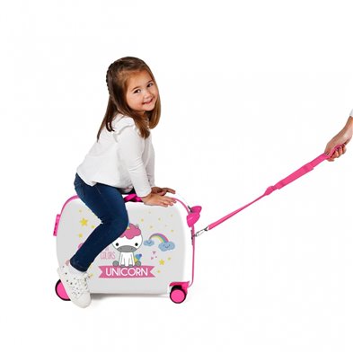 Maleta infantil 2 ruedas multidireccionales Little Me Unicorn Multicolor
