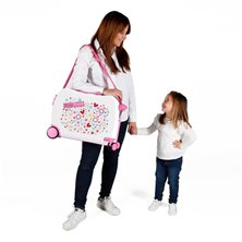Maleta infantil 2 ruedas multidireccionales Movom Enjoy and Smile