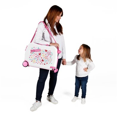 Maleta infantil 2 ruedas multidireccionales Movom Enjoy and Smile
