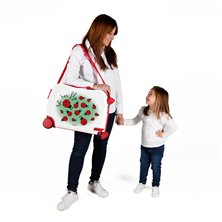 Maleta infantil 2 ruedas multidireccionales Movom Mariquitas