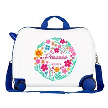Maleta infantil 2 ruedas multidireccionales Little Me Princess Azul