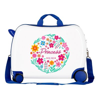 Maleta infantil 2 ruedas multidireccionales Little Me Princess Azul