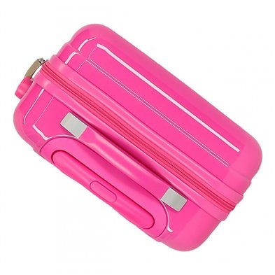 Maleta de cabina rígida Sparkle Frozen Fucsia