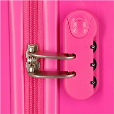 Maleta de cabina rígida Sparkle Frozen Fucsia