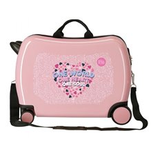 Maleta infantil Roll Road One World 2 ruedas multidireccionales nude