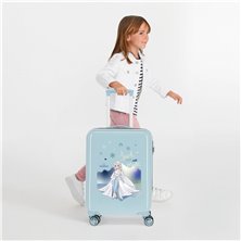 Maleta de cabina Frozen Spark your own magic rígida 55cm Azul