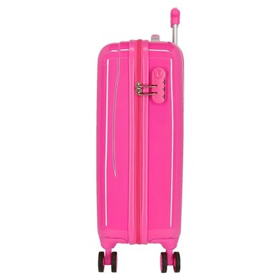 Maleta de cabina Minnie Hi love rígida 55cm Rosa