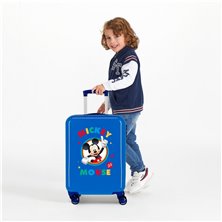 Maleta de cabina rígida Cirkle Mickey Azul
