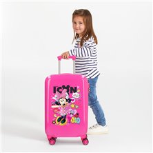 Maleta de cabina Enjoy Minnie Icon rígida 55cm Fucsia