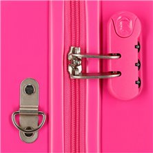 Maleta infantil 2 ruedas multidireccionales Jasmin fucsia