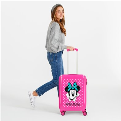 Maleta de cabina Minnie rígida 55cm Sunny Day Fucsia