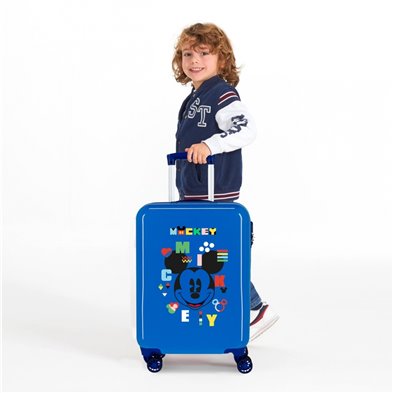 Maleta de cabina rígida Mickey Shape Shifter Azul
