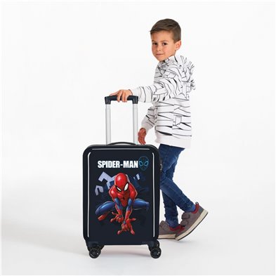 Maleta de Cabina Spiderman Action rígida 55cm Azul