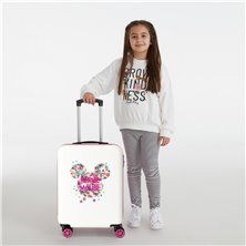 Maleta de cabina Minnie rígida 55cm Sunny Day Flores Fucsia