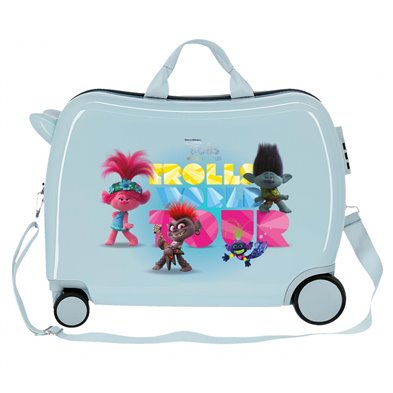 Maleta Infantil Trolls World Tour con 2 ruedas multidireccionales